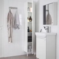 Dulap penal Ikea Nysjon Pe podea / DSP / White photo 3