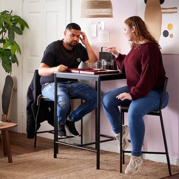 Барный стул Ikea Sandsberg Фанера / Сталь / Коричневый photo 3