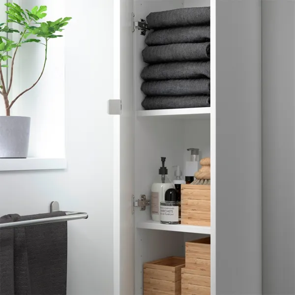 Шкаф пенал Ikea Enhet Настенная / ДСП / Белый photo 3