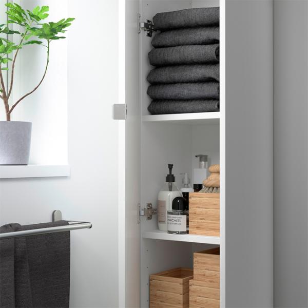 Шкаф пенал Ikea Enhet Настенная / ДСП / Белый photo 3