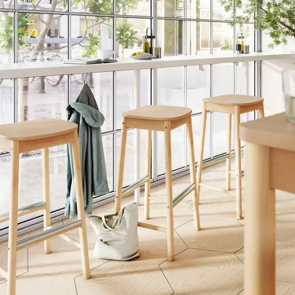 Scaun de bar Ikea Ronninge Lemn / Lemn / Lemn natural photo 3