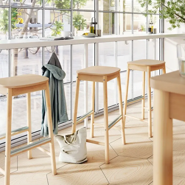 Scaun de bar Ikea Ronninge Lemn / Lemn / Lemn natural photo 3