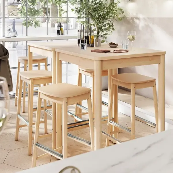 Scaun de bar Ikea Ronninge Lemn / Lemn / Lemn natural photo 11