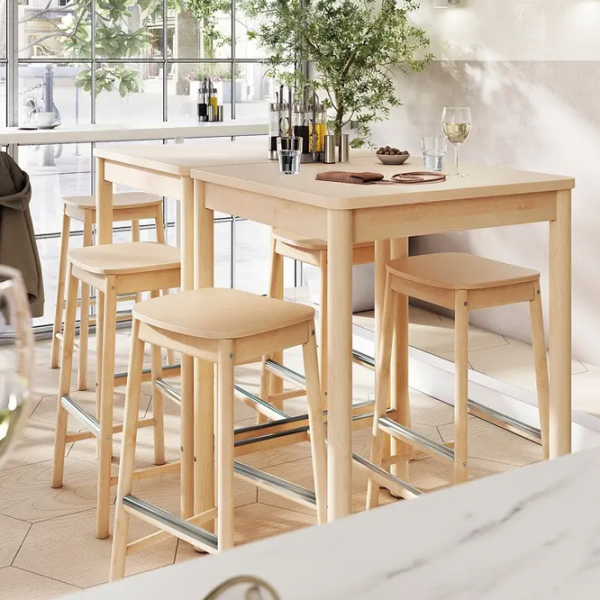Scaun de bar Ikea Ronninge Lemn / Lemn / Lemn natural photo 12