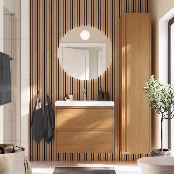 Dulap penal Ikea Angsjon Pe perete / DSP / Oak photo 2 Dulap penal Ikea Angsjon Pe perete / DSP / Oak photo 2
