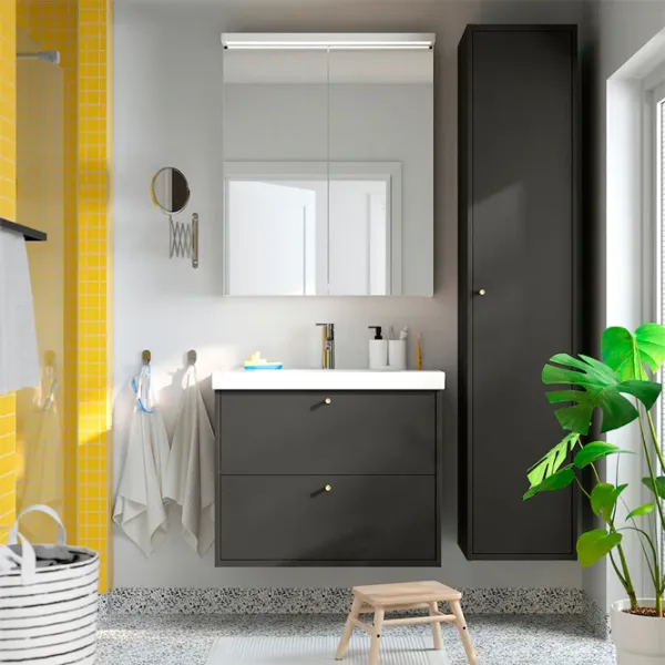 Dulap penal Ikea Havback Pe perete / DSP / Dark Gray photo 2 Dulap penal Ikea Havback Pe perete / DSP / Dark Gray photo 2