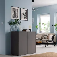 Comodă Ikea Vihals 90 x 95 x 47 / MDF / Gray photo 2