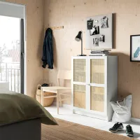 Комод Ikea Billy/Hogadal 106 x 80 x 30см / МДФ / Белый - Бамбук photo 3