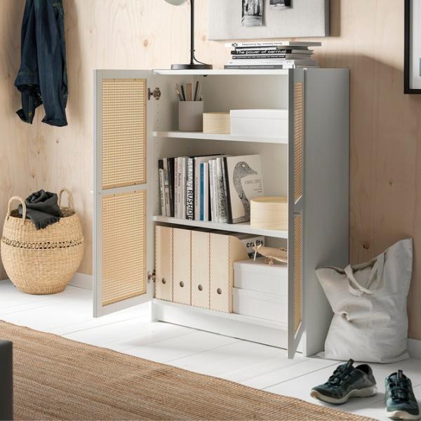 Комод Ikea Billy/Hogadal 106 x 80 x 30см / МДФ / Белый - Бамбук photo 4