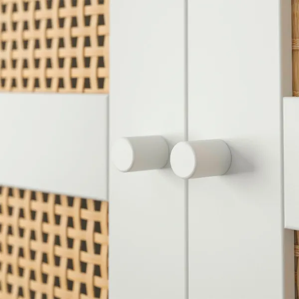 Комод Ikea Billy/Hogadal 106 x 80 x 30см / МДФ / Белый - Бамбук photo 5