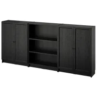 Комод Ikea Billy/Oxberg 106 x 240 x 30см / МДФ / Имитация Черного Дуба