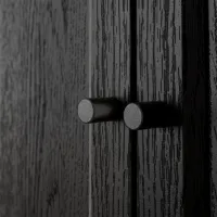 Comodă Ikea Billy/Oxberg 106 x 240 x 30 / MDF / Imitație Stejar Negru photo 5