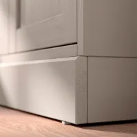 Comodă Ikea Havsta 89 x 81 x 45 / MDF / Sur - Bej photo 4