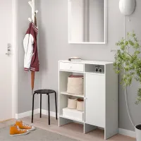 Comodă Ikea Baggebo 92 x 78 x 30 / MDF / Alb photo 4