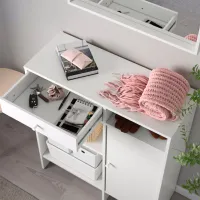 Comodă Ikea Baggebo 92 x 78 x 30 / MDF / Alb photo 5