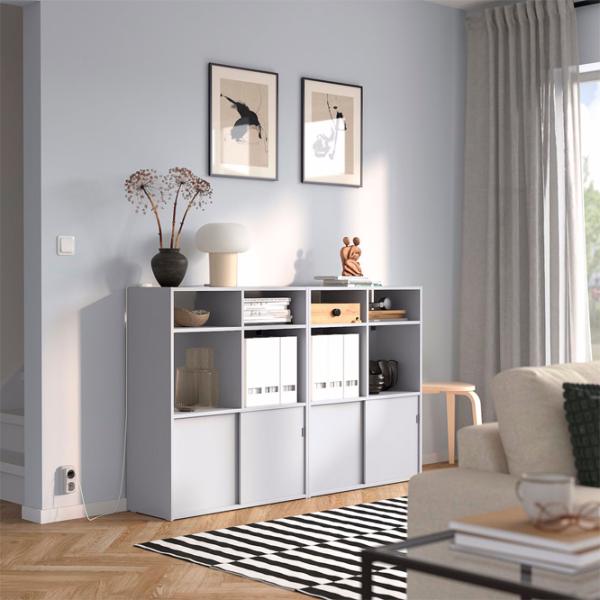 Comodă Ikea Spiksmed  96.5 x 154.5 x 32 / MDF / Gray photo 2