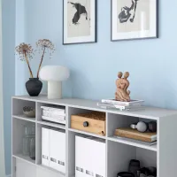 Comodă Ikea Spiksmed 96.5 x 154.5 x 32 / MDF / Gray photo 4