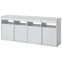 Комод Ikea Spiksmed  79.3 x 195 x 40см / МДФ / Серый 