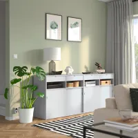 Комод Ikea Spiksmed 79.3 x 195 x 40см / МДФ / Серый photo 3