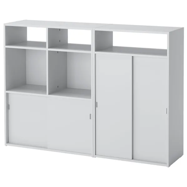 Comodă Ikea Spiksmed  96 x 137 x 32 / MDF / Gray photo 1