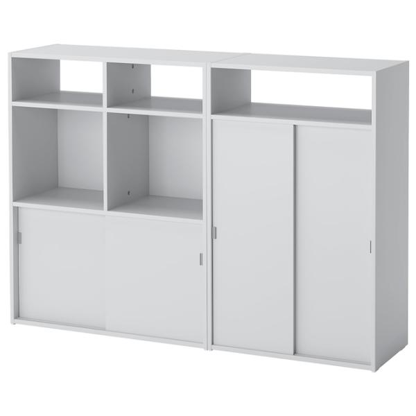 Comodă Ikea Spiksmed  96 x 137 x 32 / MDF / Gray photo 1
