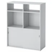 Comodă Ikea Spiksmed 96 x 137 x 32 / MDF / Gray photo 3