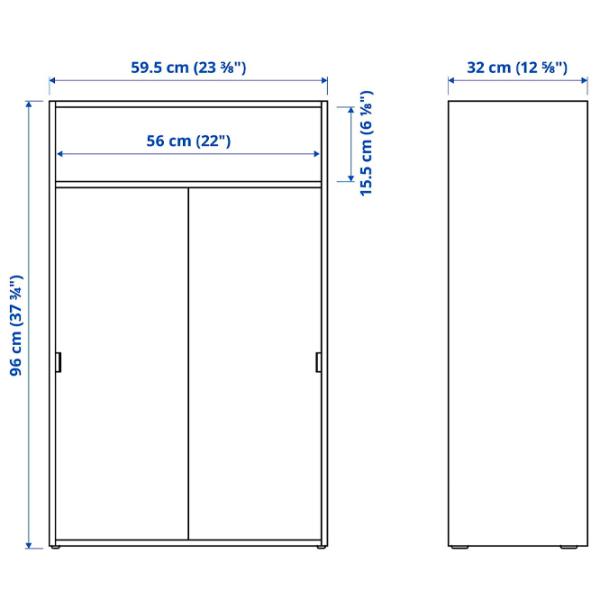 Comodă Ikea Spiksmed  96 x 137 x 32 / MDF / Gray photo 8