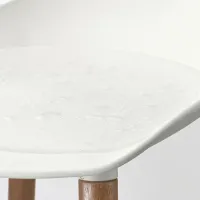 Барный стул Ikea Gronsta Пластик / Дерево / Белый photo 5