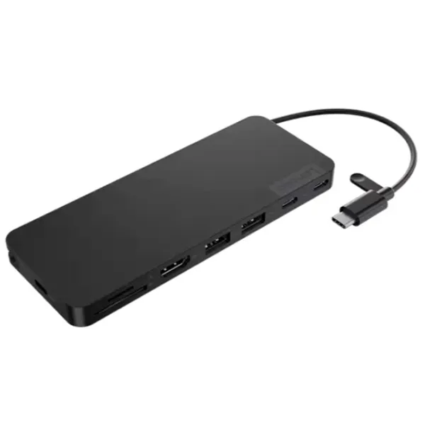 Adaptor Hub Lenovo Slim Travel Dock USB Type-C / Black photo 2