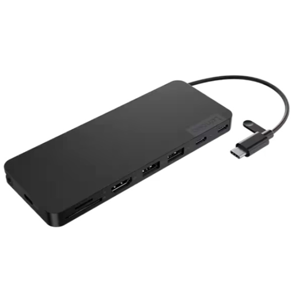 Adaptor Hub Lenovo Slim Travel Dock USB Type-C / Black photo 2