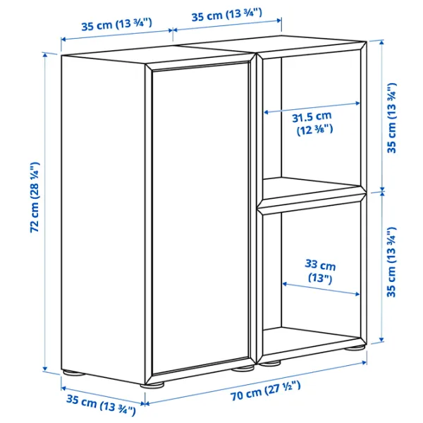 Комод Ikea Eket 72 x 70 x 35см / МДФ / Разноцветный photo 6