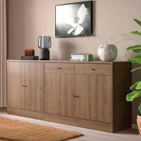 Комод Ikea Tonstad 90 x 202.3 x 47см / МДФ / Коричневый  photo 3