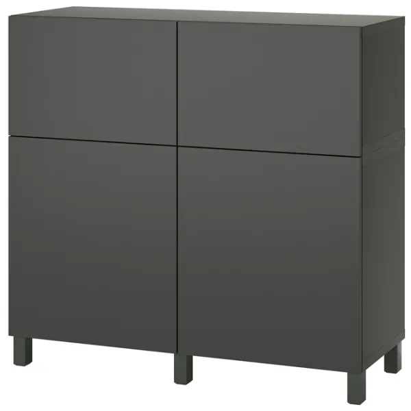 Comodă Ikea Besta 112 x 120 x 42 / MDF / Gri închis photo 1 Comodă Ikea Besta 112 x 120 x 42 / MDF / Gri închis photo 1