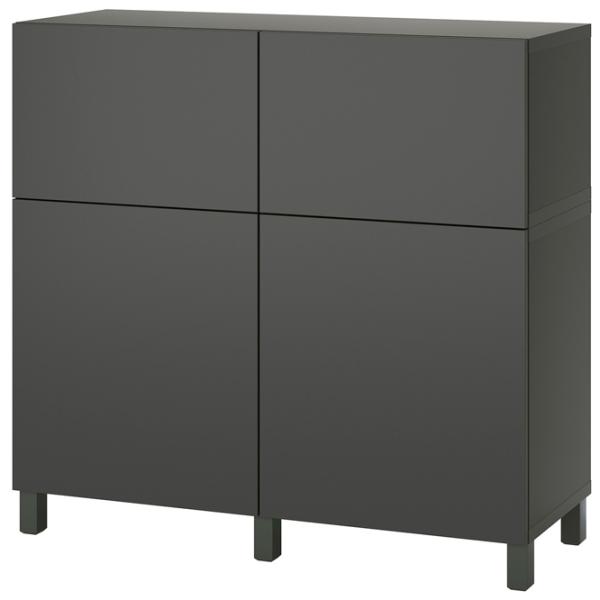 Comodă Ikea Besta 112 x 120 x 42 / MDF / Gri închis photo 1 Comodă Ikea Besta 112 x 120 x 42 / MDF / Gri închis photo 1