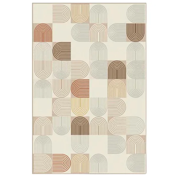 Covor Covoare Ungheni Geo Brown Beige / Acril photo 1