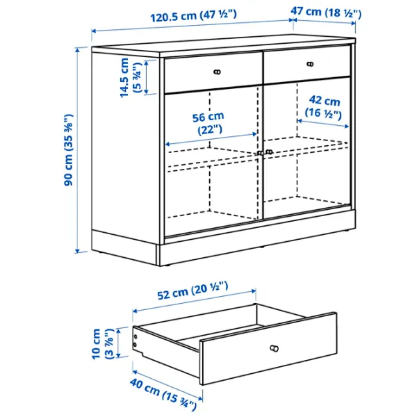 Комод Ikea Tonstad 90 x 120.5 x 47см / МДФ / Дубовый Шпон photo 3