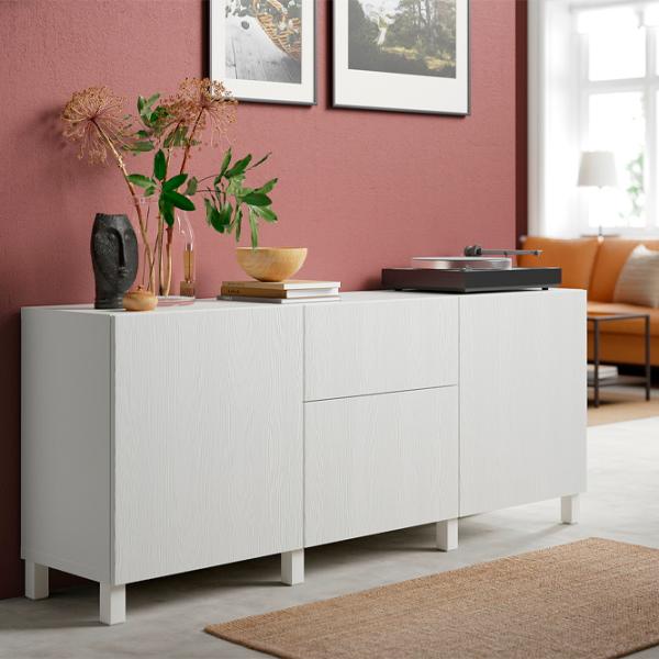 Комод Ikea Besta/Timmerviken/Stubbarp 74 x 180 x 42см / МДФ / Белый photo 2