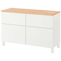 Comodă Ikea Besta/Lappviken/Stubbarp 76 x 120 x 42 / MDF / Alb