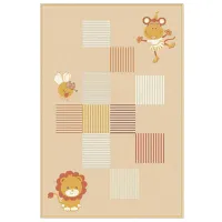 Covor Covoare Ungheni Geo Brown Beige / Acril