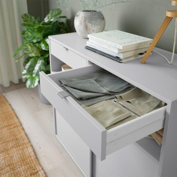 Комод Ikea Spiksmed  79.3 x 97 x 40см / МДФ / Серый  photo 5