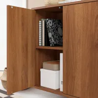 Comodă Ikea Eket 70 x 70 x 35 / MDF / Imitație Nuc photo 2