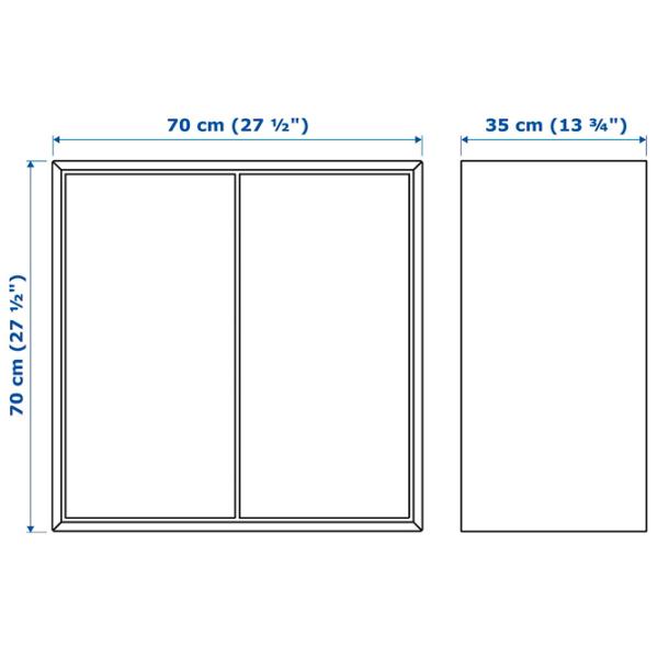 Комод Ikea Eket 70 x 70 x 35см / МДФ / Коричневый  photo 4