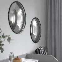 Зеркало Ikea Svartbjork Металл / Круглая photo 2