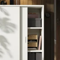 Comodă Ikea Tonstad 115.5 x 81 x 37.1 / MDF / Alb photo 4