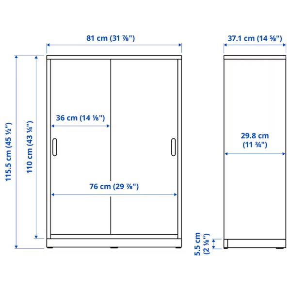 Комод Ikea Tonstad 115.5 x 81 x 37.1см / МДФ / Белый photo 6