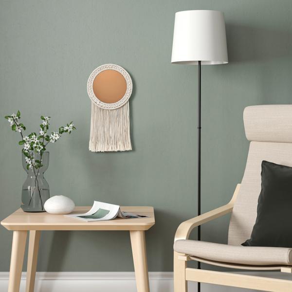 Oglindă Ikea Energiskog  Textil / Rotundă photo 2