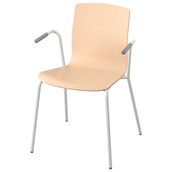 Scaun de birou Ikea Laktare Lemn/ Mesteacăn White photo 1