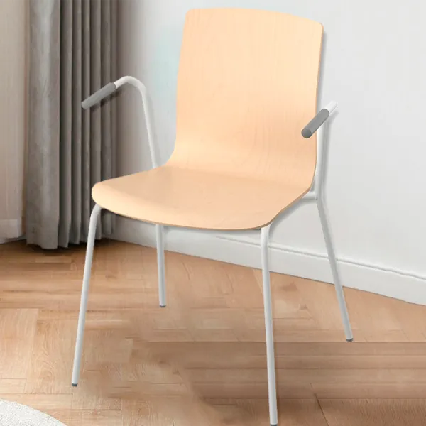 Scaun de birou Ikea Laktare Lemn/ Mesteacăn White photo 2