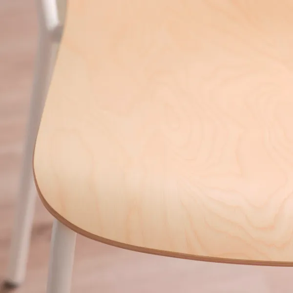 Scaun de birou Ikea Laktare Lemn/ Mesteacăn White photo 4