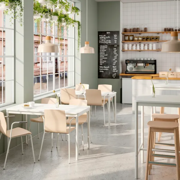 Scaun de birou Ikea Laktare Lemn/ Mesteacăn White photo 5